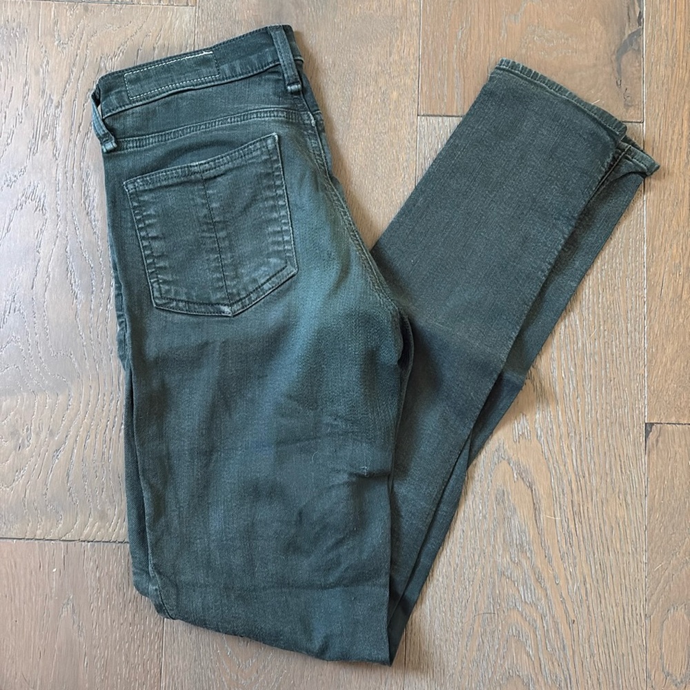 Rag & Bone emerald green skinny jean size 25